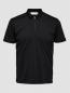 Preview: Selected Noos Polo Zip schwarz