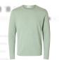 Preview: Selected Noos Knit Crew Neck green iceberg