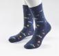 Preview: Prince Bowtie Socken blau gemustert