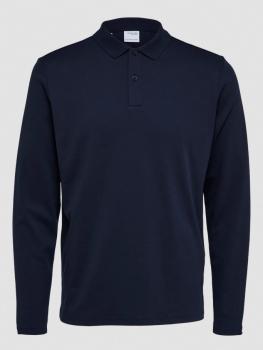 Selected Polo Longsleeve navy