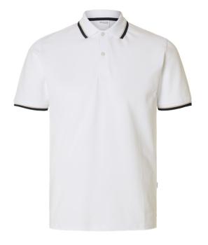 Selected Poloshirt weiß  pique