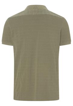 Timezone Tonal Striped Poloshirt Army Olive