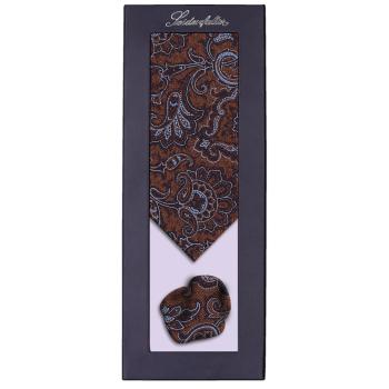 Seidenfalter Krawatten Set Paisley terra