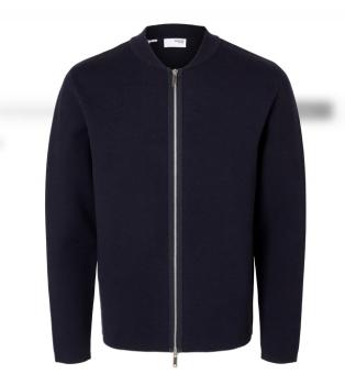 Selected Baseball Cardigan Navy