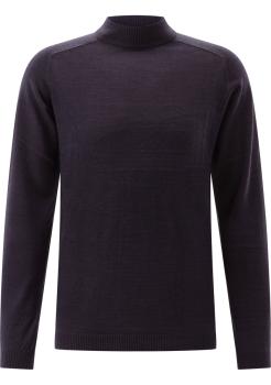 CG Strickpullover Blau Stehkragen