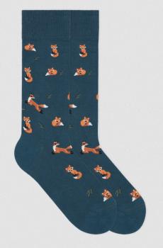 Jungfeld Socken Fox Teal Blue