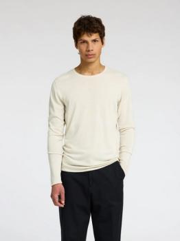 Selected Noos Knit Crew Neck oatmeal