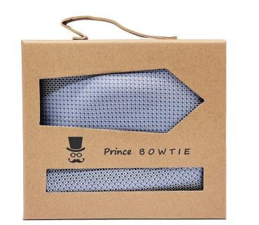 Prince Bowtie Set Krawatte + Einstecktuch marine