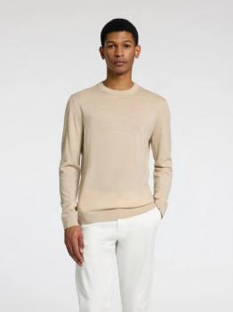 Selected Noos Feinstrick Pullover Merino oatmeal