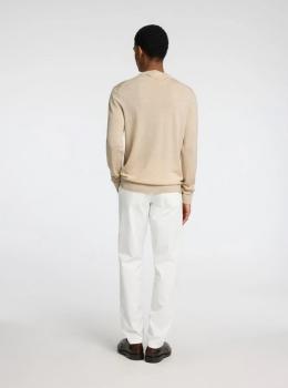 Selected Noos Feinstrick Pullover Merino oatmeal