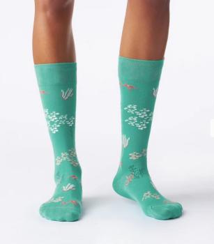 Jungfeld Socken Coral deep aqua