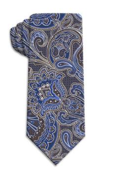 Atwardson Krawatte Paisley marine-braun