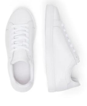 Selected Noos Leder Sneakers weiss