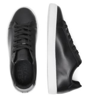 Selected Noos Leder Sneakers schwarz