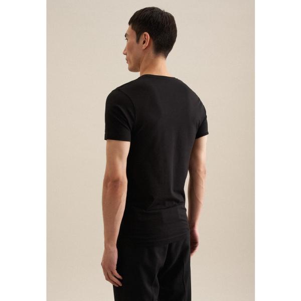 Seidensticker Tshirt V-Neck schwarz