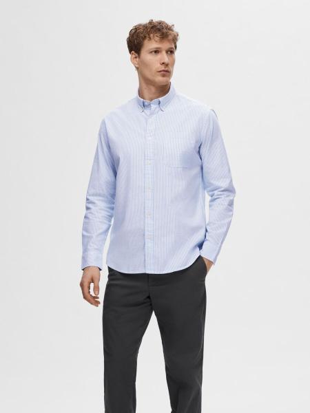 Selected Oxford Hemd blau gestreift