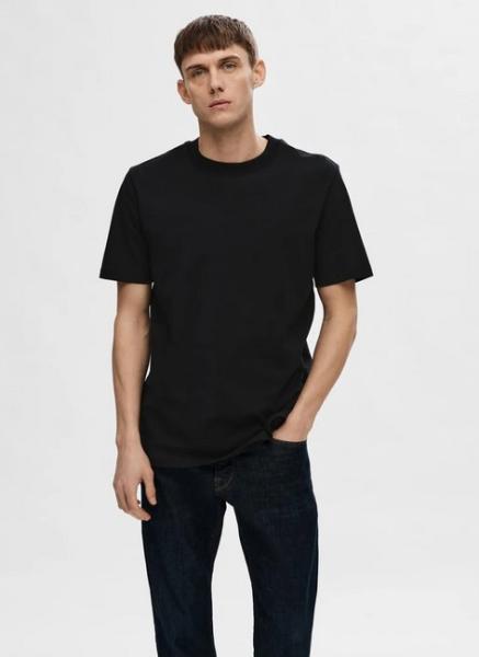 Selected Noos Tshirt schwarz