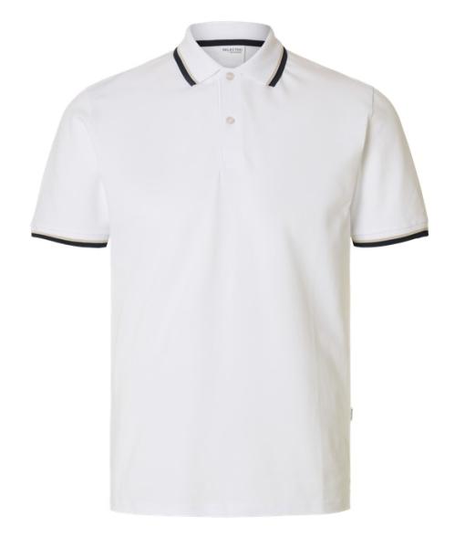 Selected Poloshirt weiß  pique