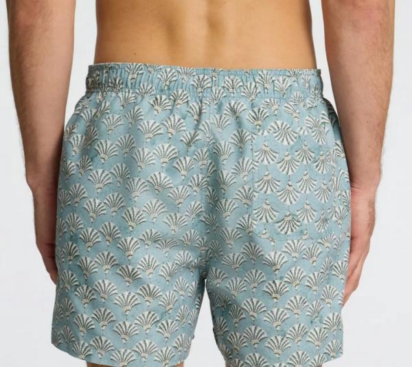 Selected Badehose Iceberg Green