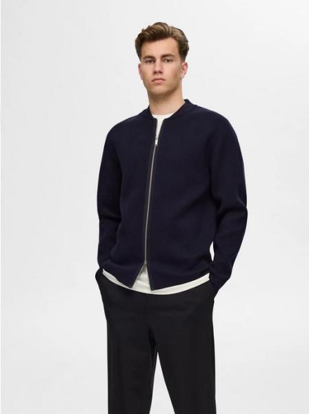 Selected Baseball Cardigan Navy