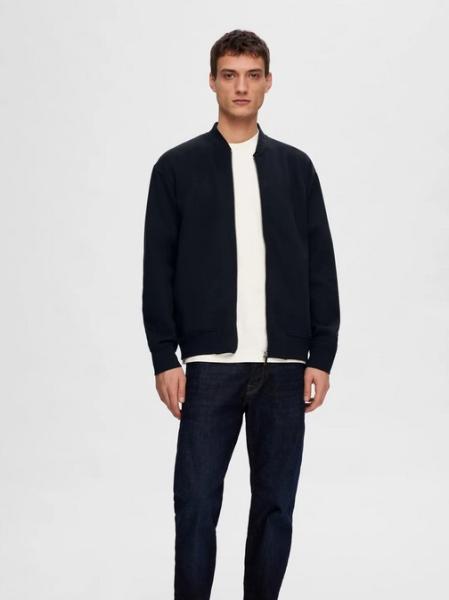 Selected Noos Sweat Bomber Navy