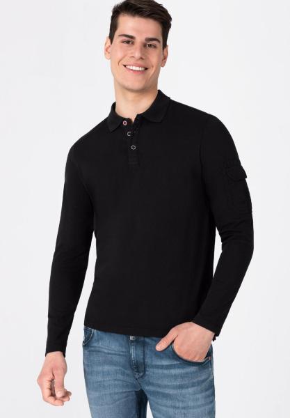 Timezone Longsleeve Polo Black