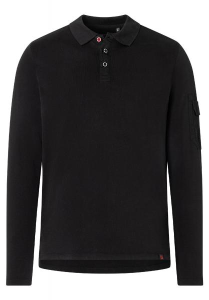 Timezone Longsleeve Polo Black