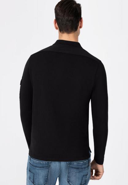 Timezone Longsleeve Polo Black