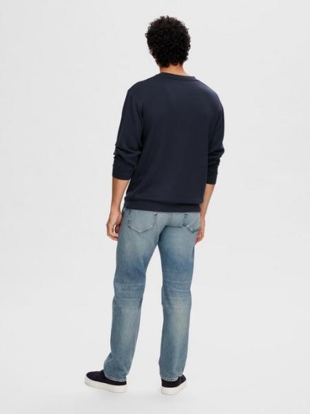 Selected Noos Soft Crew Neck blau