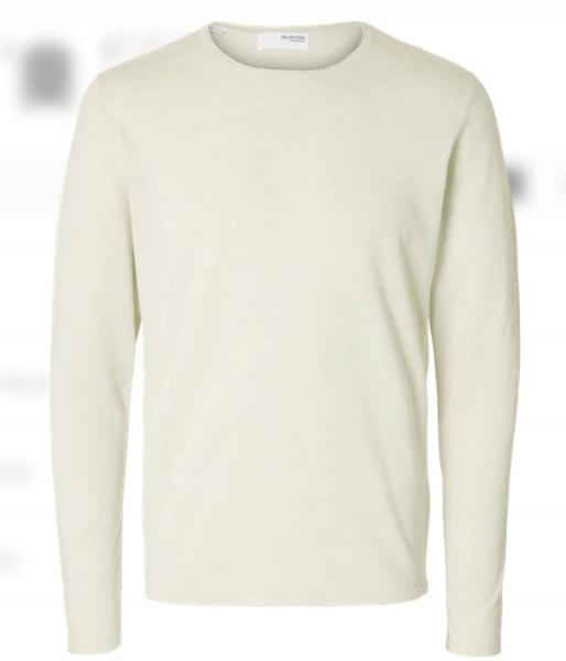 Selected Noos Knit Crew Neck oatmeal