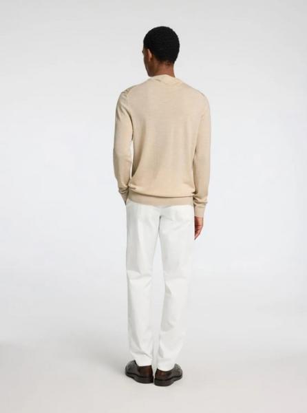 Selected Noos Feinstrick Pullover Merino oatmeal