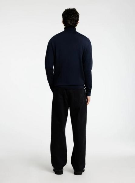 Selected Rollkragen Merino Navy