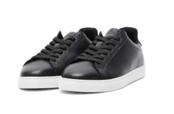 Selected Noos Leder Sneakers schwarz